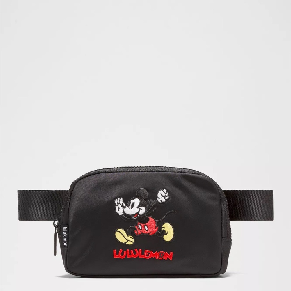 Lululemon Black Mickey Mouse Belt Bag